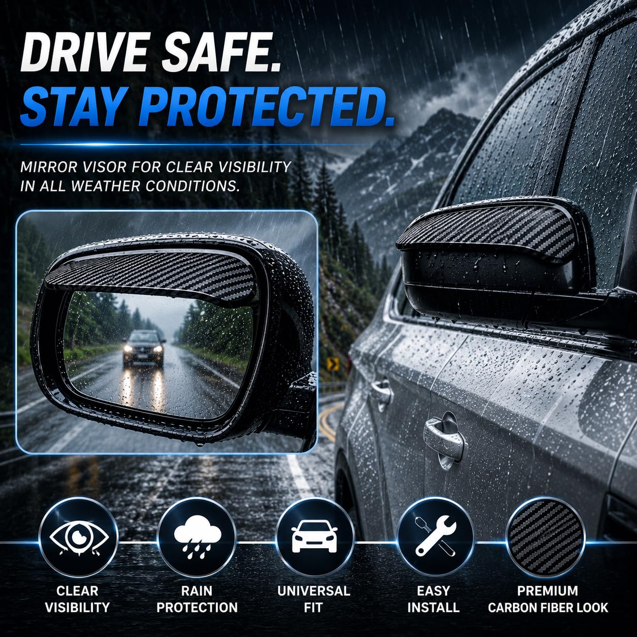 HD Wide-Angle Blind Spot Mirror