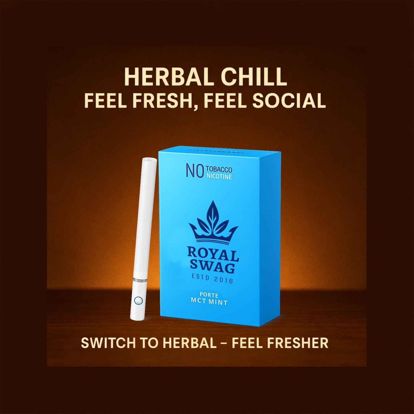 Ayurvedic Herbal Clove + Mint Flavor Cigarettes (20 + 20 Sticks)