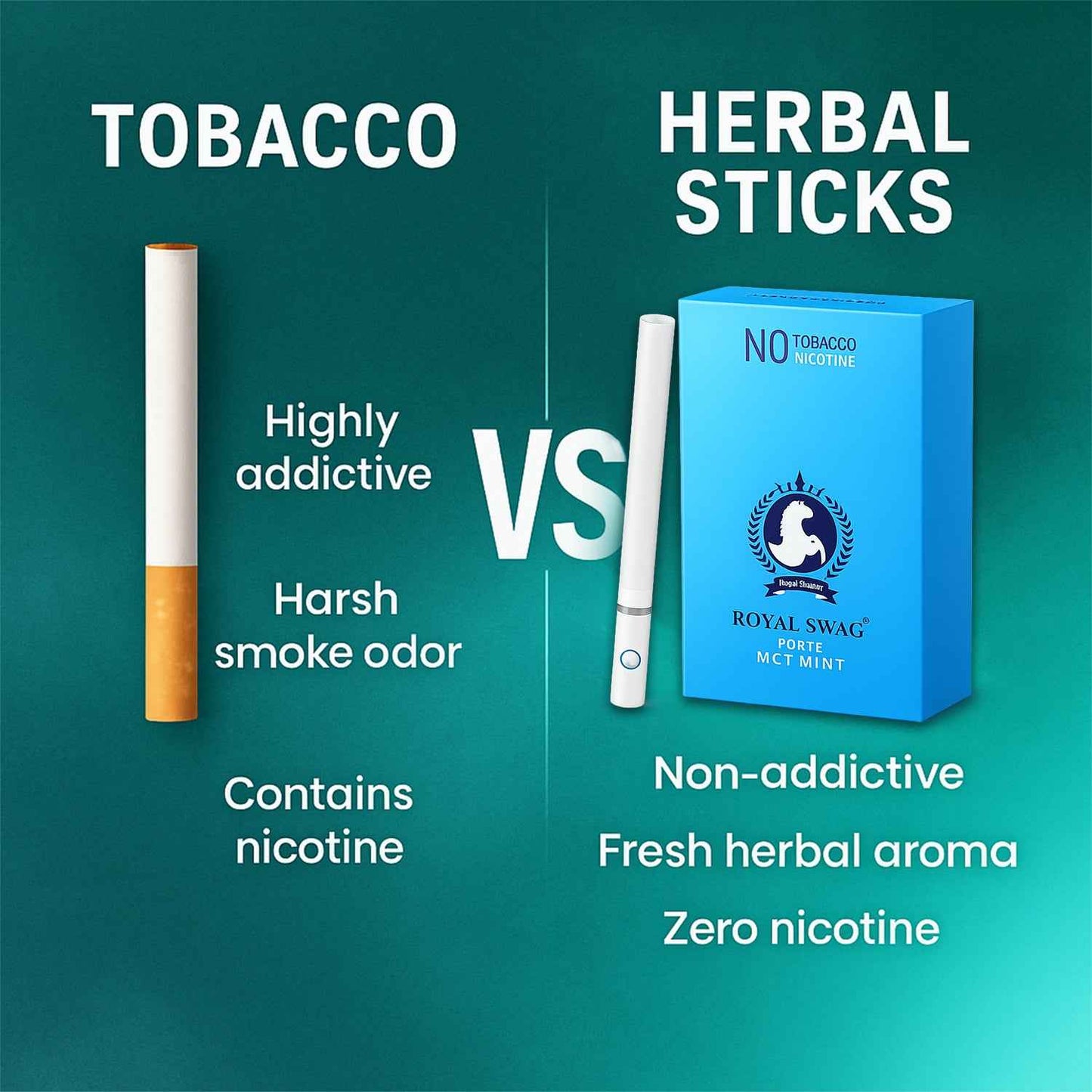 Ayurvedic Herbal Frutta + Mint Flavor Cigarettes (20 + 20 Sticks)