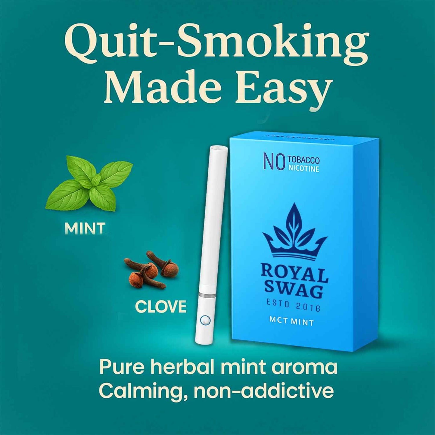 Ayurvedic Herbal Frutta + Mint Flavor Cigarettes (20 + 20 Sticks)