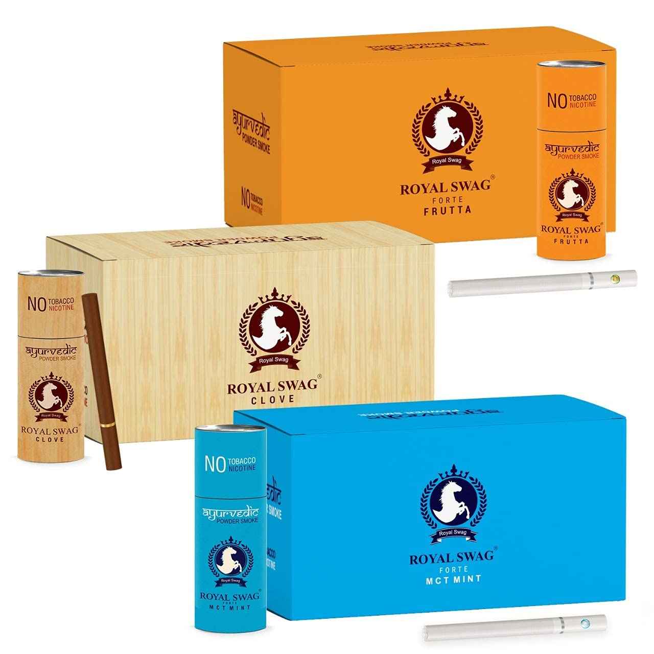 Herbal Cigarette Combo Pack of Clove, Mint and Frutta Flavour (50 Stick Each) | Tobacco Free 150 Sticks