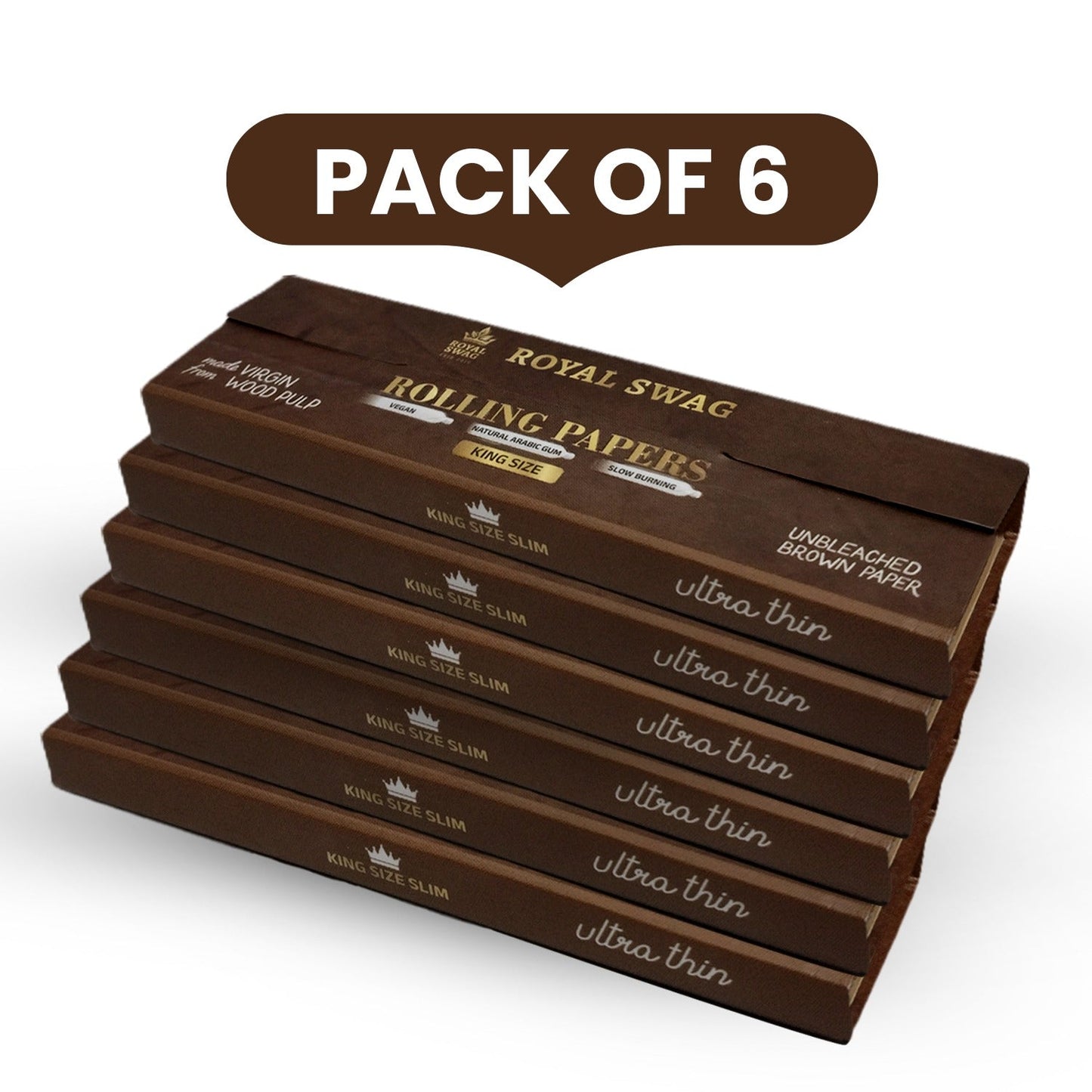 ROYAL SWAG Rolling Papers with Tips – 33 Leaves + 33 Filter Tips Combo Pack | Smooth Burn, Easy Roll | Premium Rolling Paper Kit